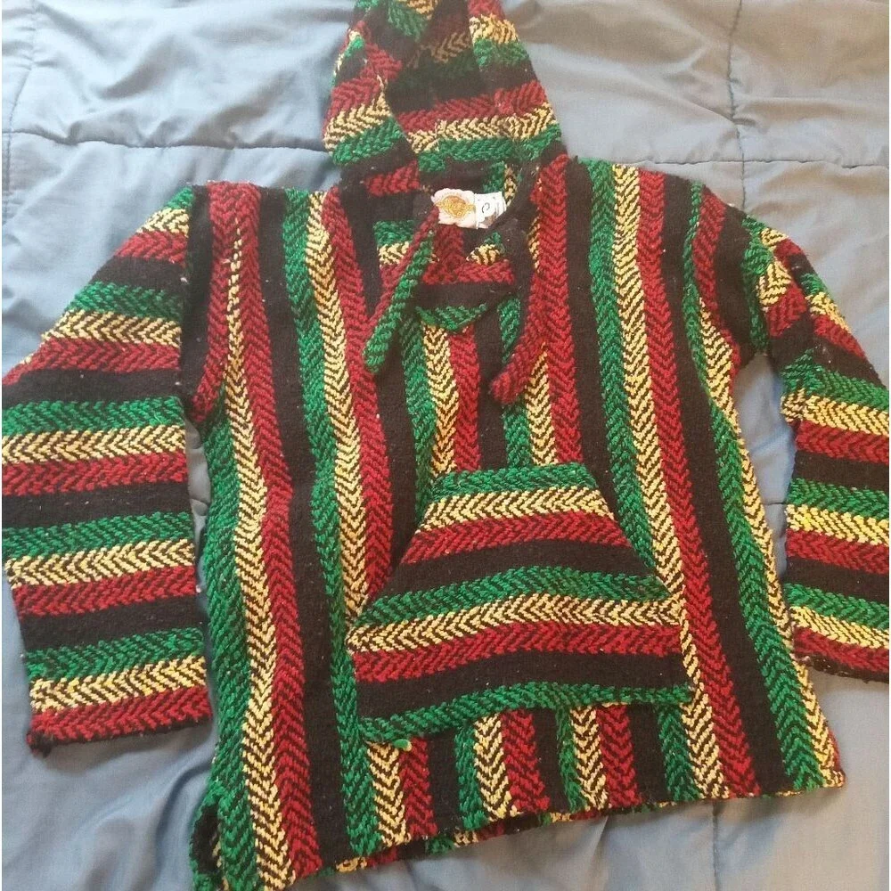 Earth Ragz Rasta Baja Hoodie Size Small - Picture 2 of 4
